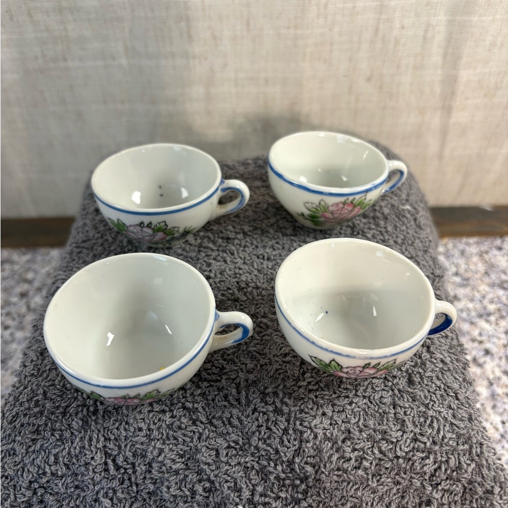 Vintage Miniature Tea Pot Porcelain Made In Japan  7 Piece - Picture 5 of 7